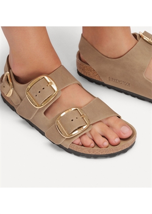Milano Big Buckle LEOI sandal Tabacco Brown Birkenstock 